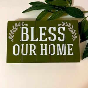 Bless Our Home Wall Sign Shadow Box Home Décor